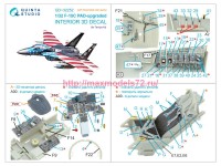 QD+32252   3D Декаль интерьера кабины F-15C PAD-upgraded (Tamiya) (с 3D-печатными деталями) (attach3 89585)